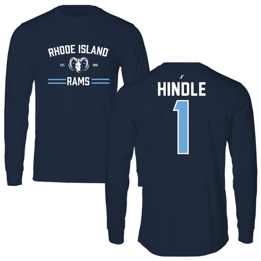 University of Rhode Island Baseball Navy General Long Sleeve - #1 Will Hindle