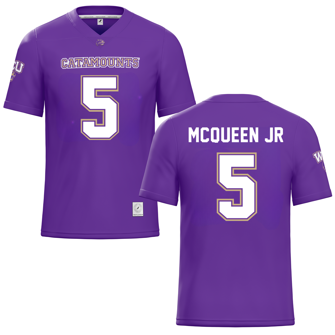 Western Carolina University Purple Football Jersey - #5 Hayward McQueen Jr