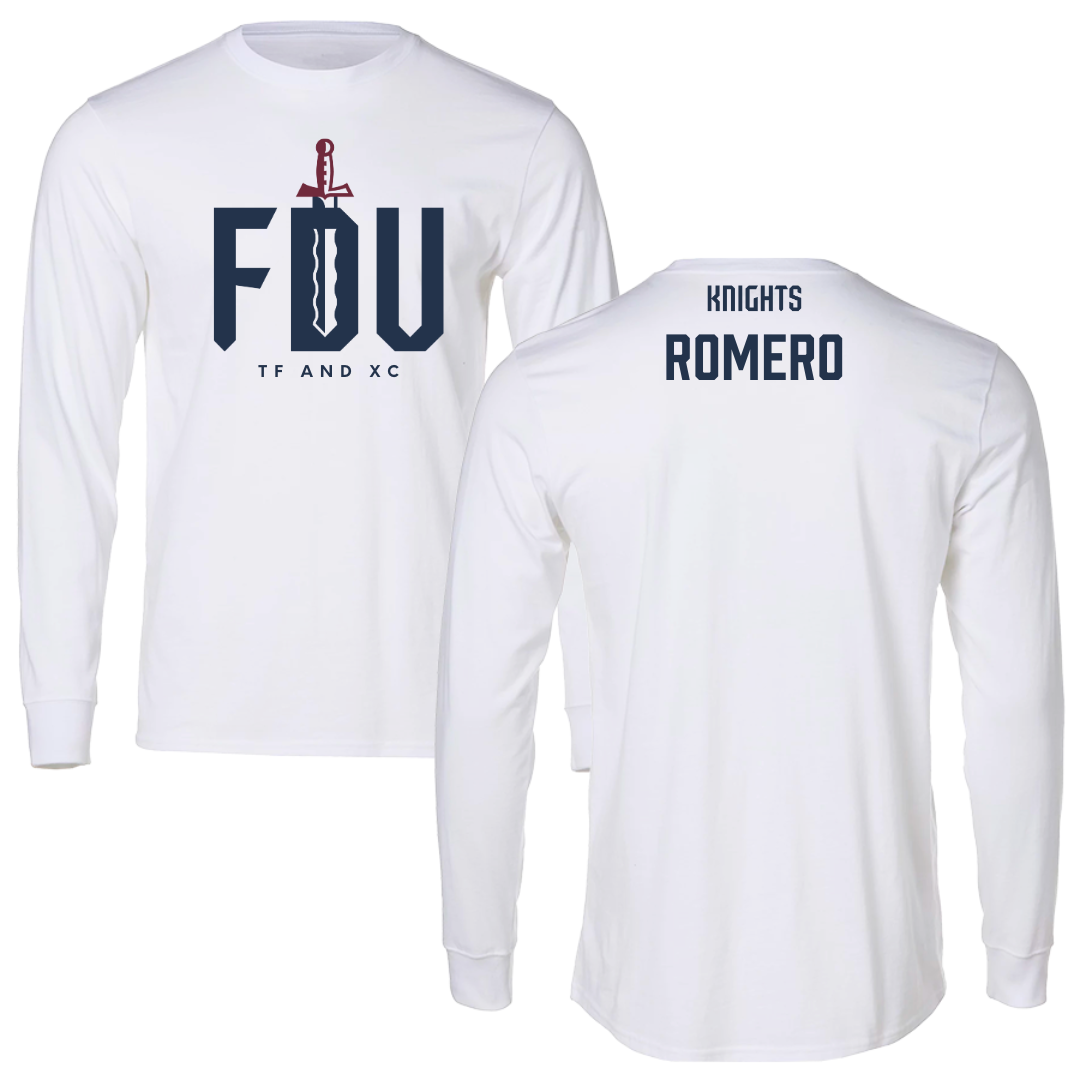 Fairleigh Dickinson University-Metropolitan Campus TF and XC White Long Sleeve - Zander Romero