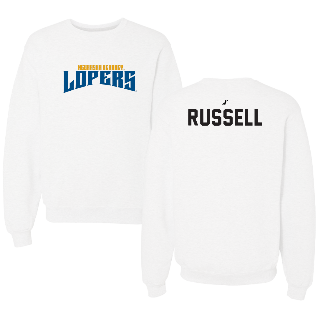 University of Nebraska at Kearney TF and XC White Classic Crewneck - Brianna Russell