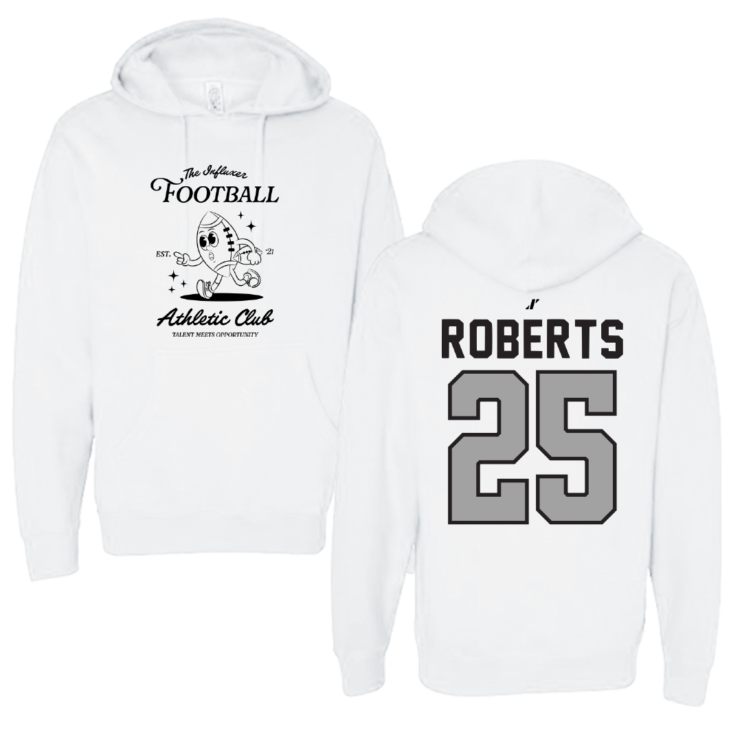 Football White Influxer Athletic Club Hoodie - #25 Jaxson Roberts