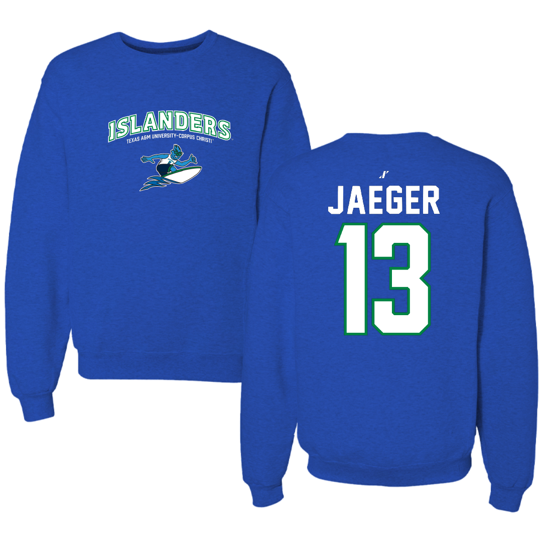 Texas A&M University-Corpus Christi Volleyball Blue General Crewneck - #13 Brooklyn Jaeger