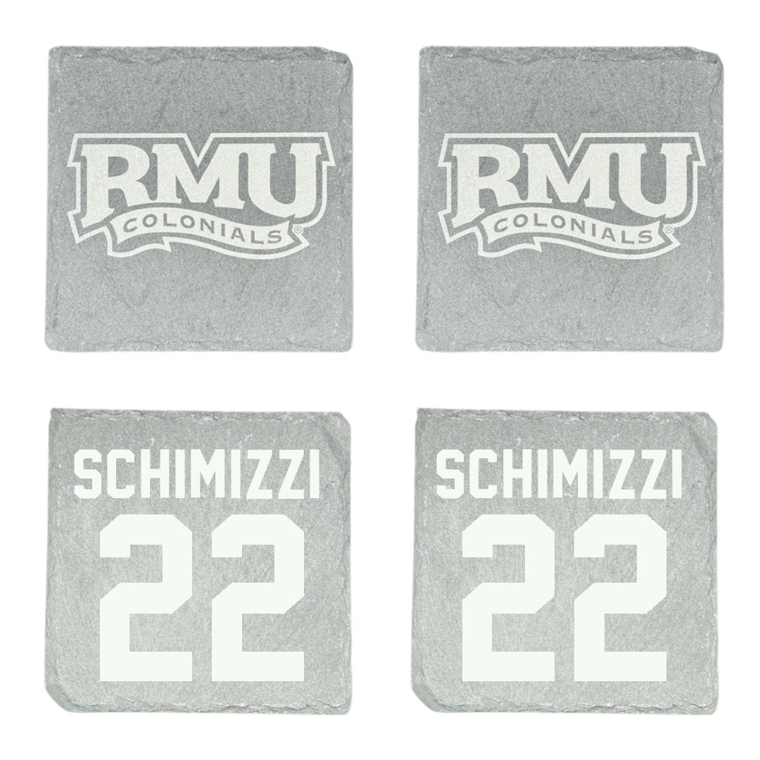 Robert Morris University Ice Hockey Stone Coaster (4 Pack)  - #22 Dominic Schimizzi