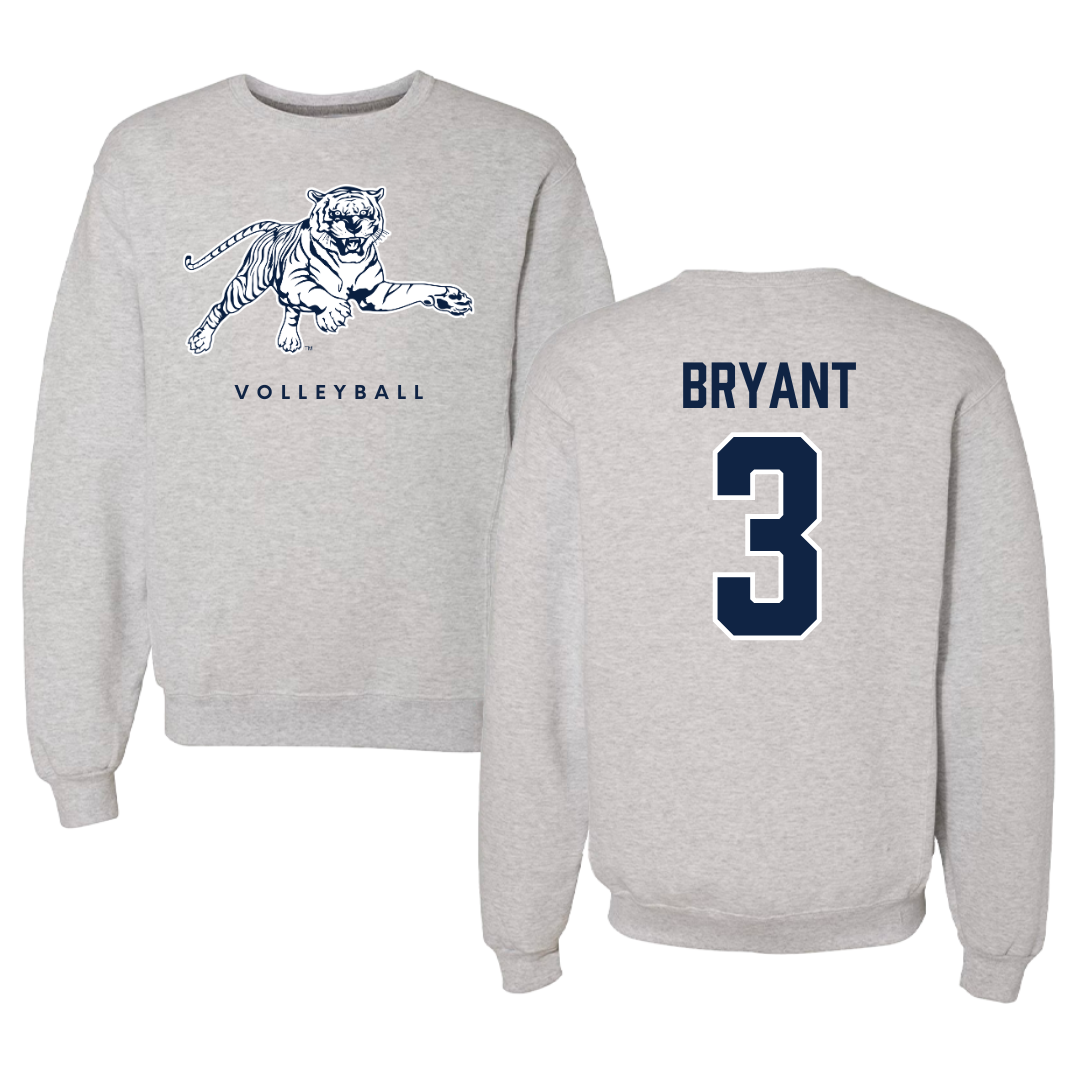 Jackson State University Volleyball Gray Crewneck - #3 Trinity Bryant