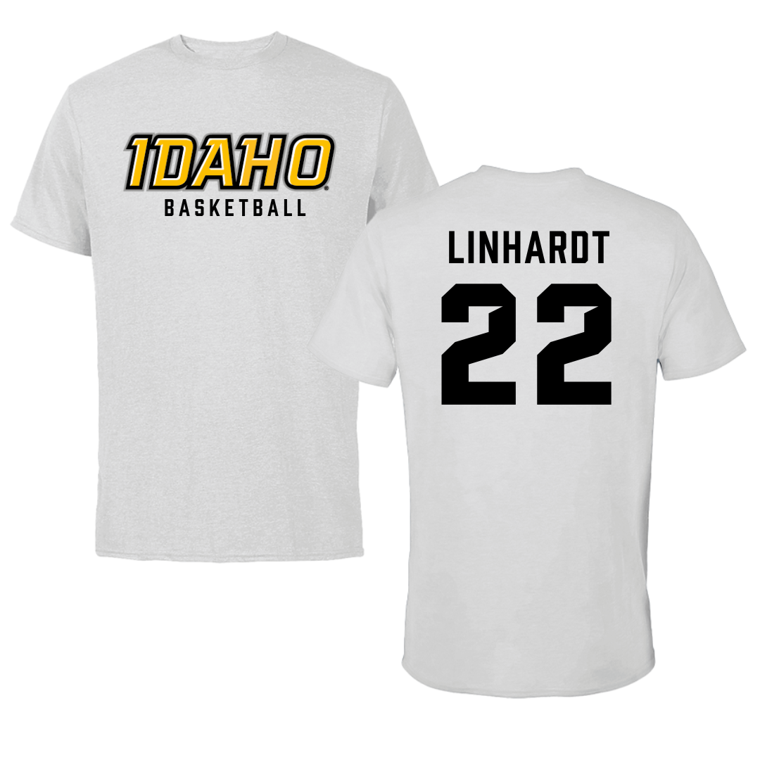 University of Idaho Basketball Gray Performance Tee - #22 Tyler Linhardt