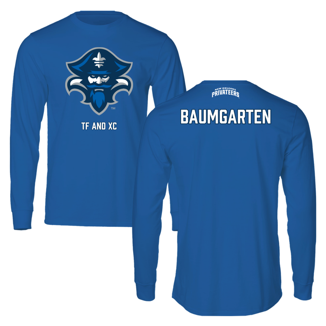 University of New Orleans TF and XC Blue Performance Long Sleeve - Helen Baumgarten