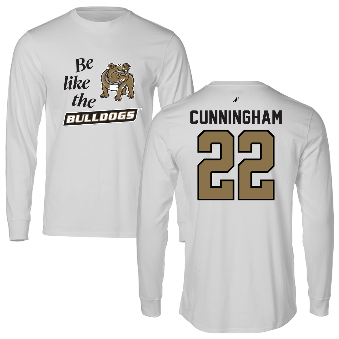 Bryant University Soccer Light Gray Be Like Us Long Sleeve - #22 Ashley Cunningham