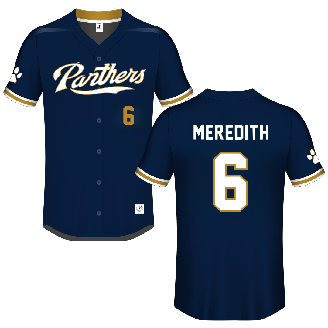 Florida International University Blue Button-Down Jersey - #6 Kally Meredith