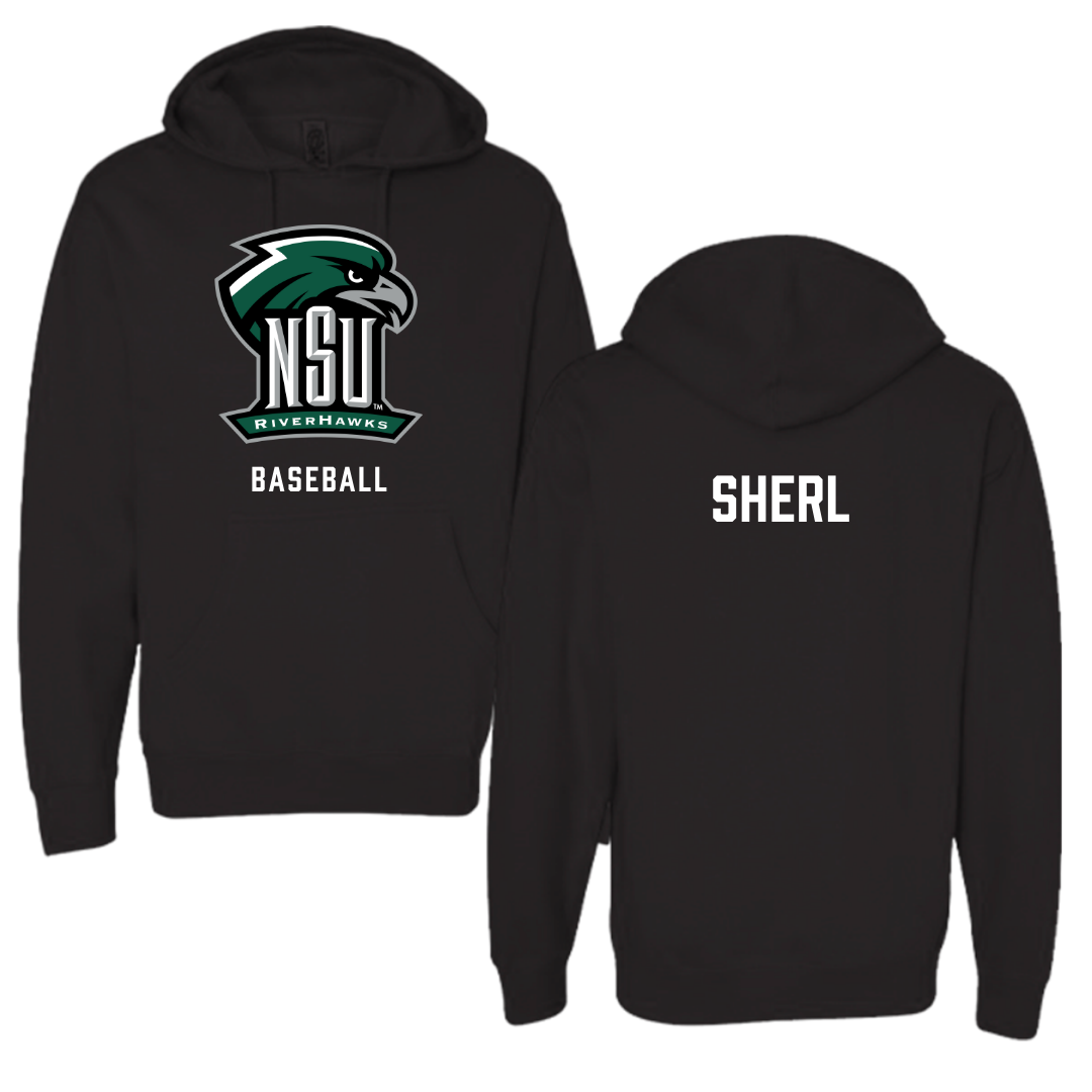 Northeastern State University Baseball Black NSU Hoodie - Gannon Sherl