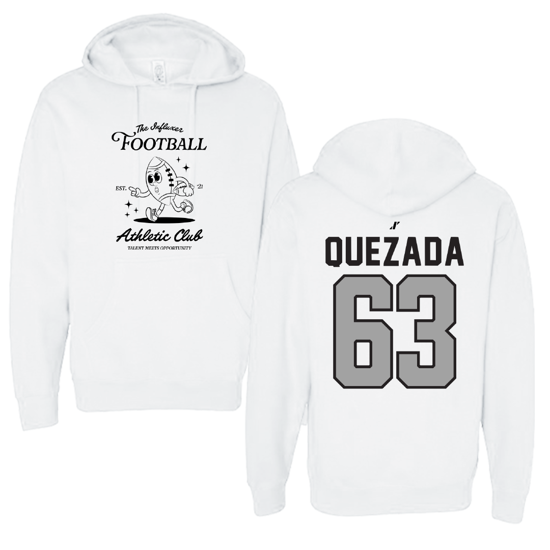 Football White Influxer Athletic Club Hoodie - #63 Juan Quezada