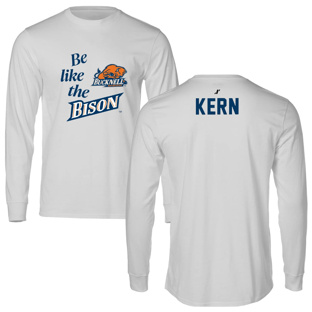 Bucknell University TF and XC Light Gray Be Like Us Long Sleeve - Grant Kern