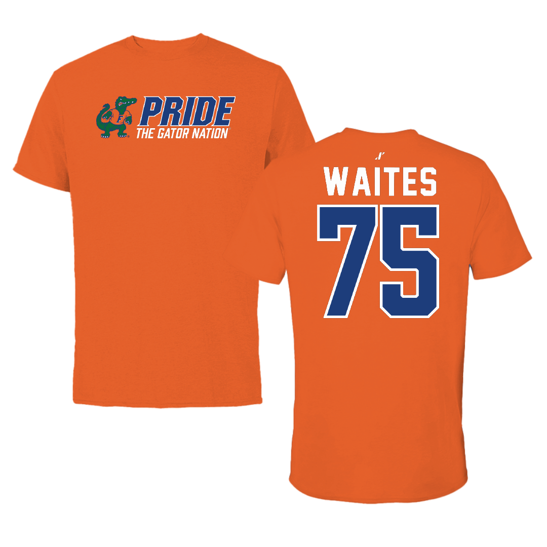 University of Florida Football Orange General Tee - #75 Kamryn Waites