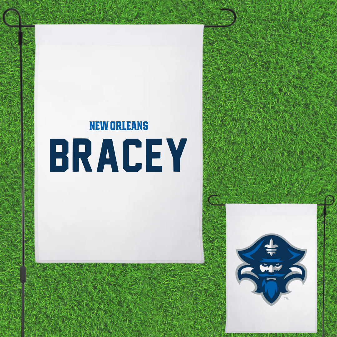 University of New Orleans TF and XC White Garden Flag - Trinity Bracey