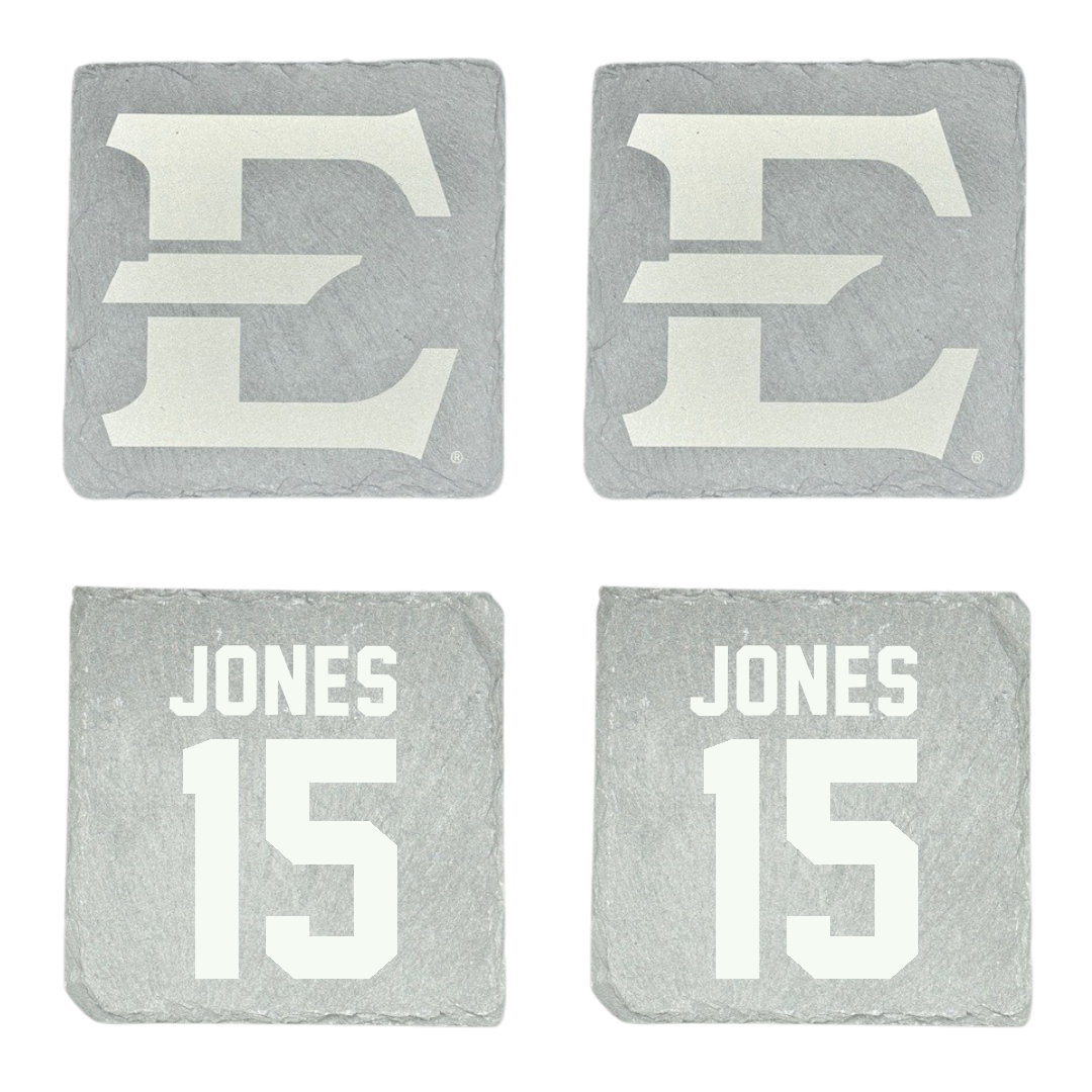 East Tennessee State University Basketball Stone Coaster (4 Pack)  - #15 Jaxson Jones