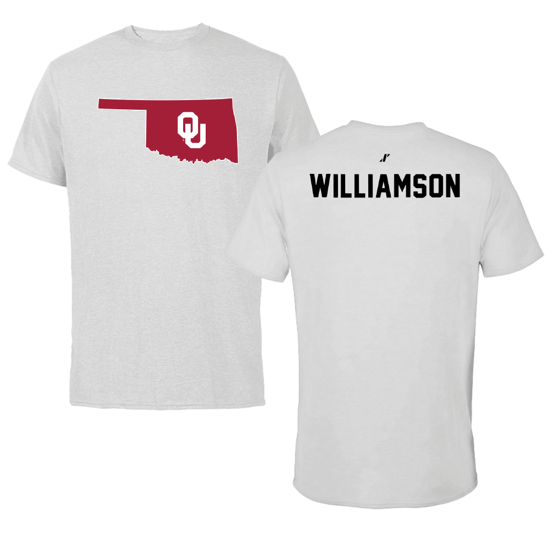 University of Oklahoma TF and XC Light Gray State Tee - Grace Williamson