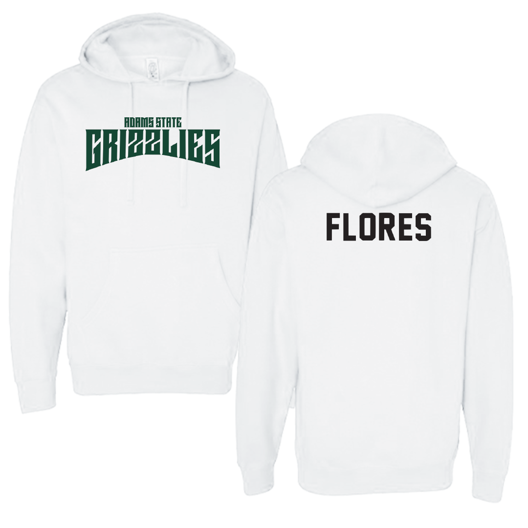 Adams State University Wrestling White Classic Hoodie - Angel Flores