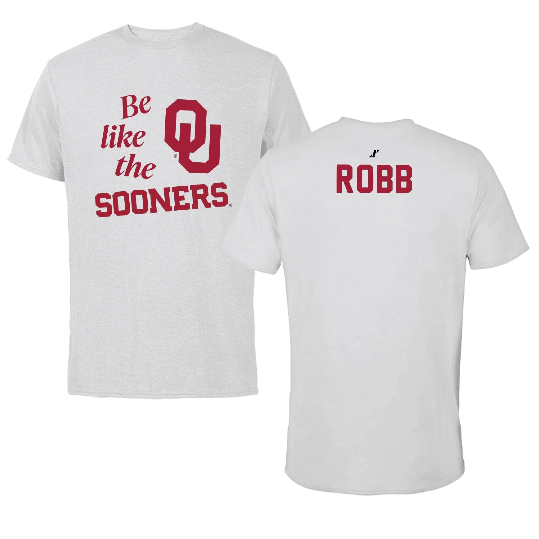 University of Oklahoma Rowing Light Gray Be Like Us Tee - Alexa Robb