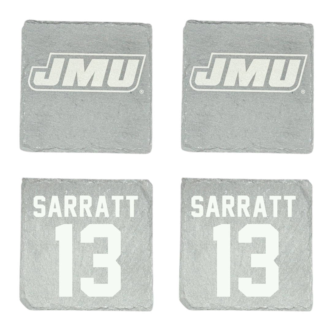 James Madison University Football Stone Coaster (4 Pack)  - #13 Elijah Sarratt