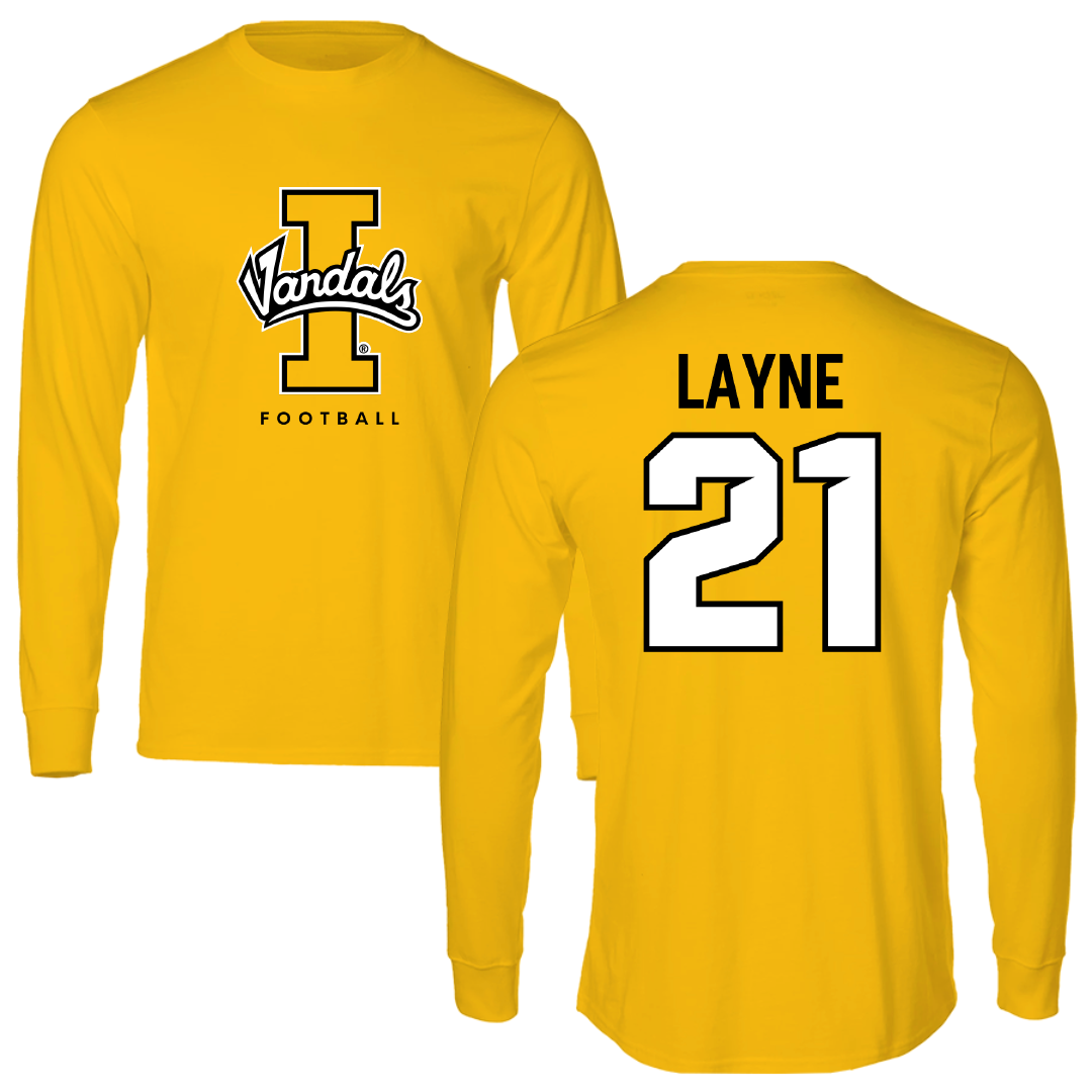 University of Idaho Football Gold Performance Long Sleeve - #21 Dylan Layne