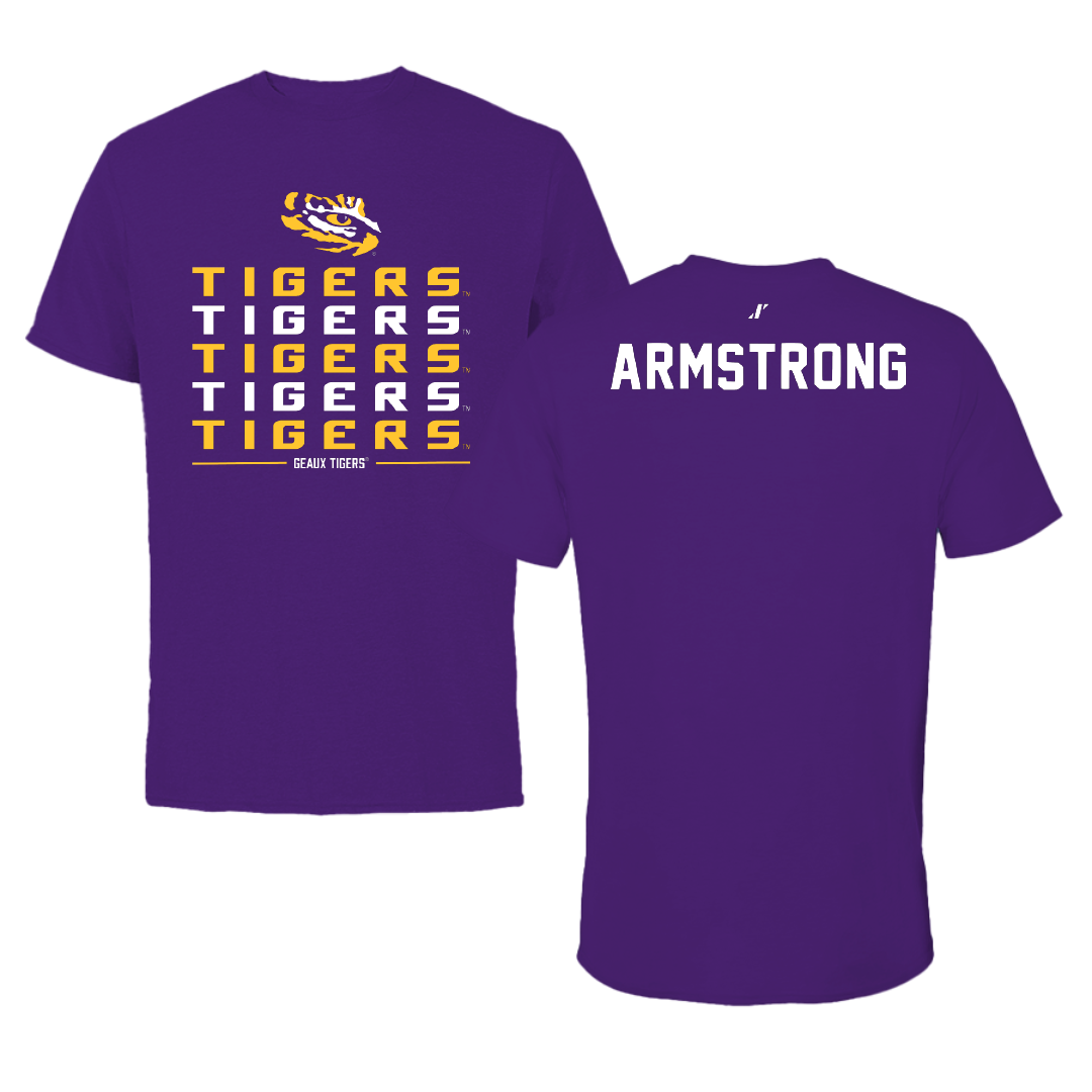 Louisiana State University TF and XC Purple General Tee - Alia Armstrong