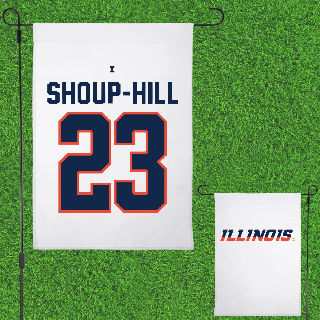 University of Illinois Basketball White Garden Flag - #23 Brynn Shoup-Hill