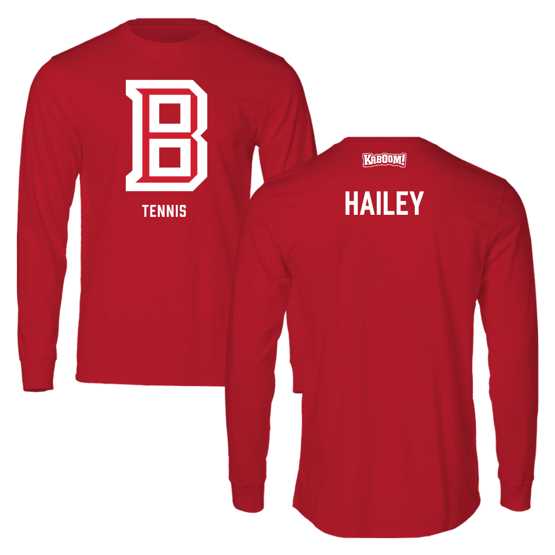 Bradley University Tennis Red Performance Long Sleeve - Kirstin Hailey