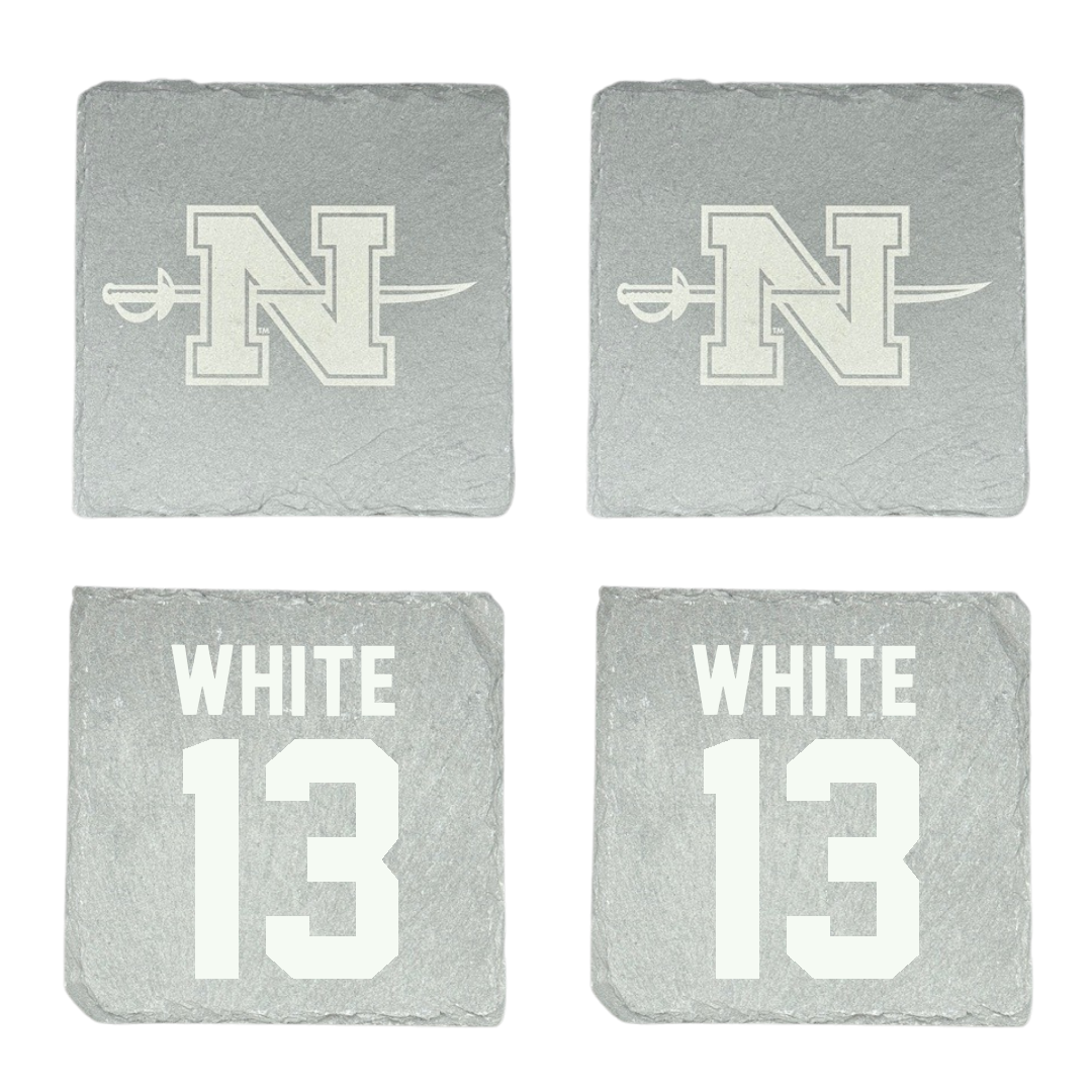 Nicholls State University Football Stone Coaster (4 Pack)  - #13 Kylin White