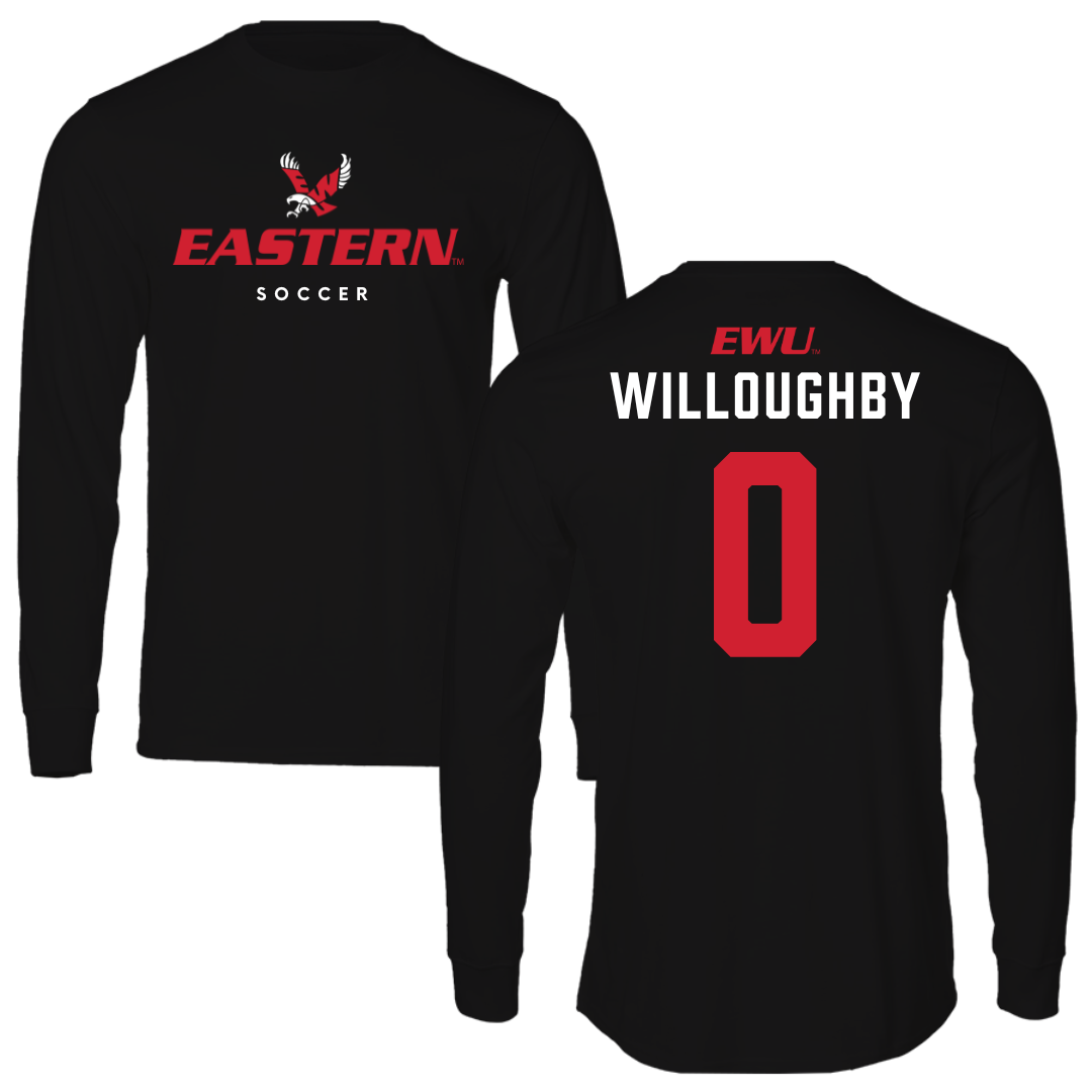 Eastern Washington University Soccer Black Eastern Long Sleeve - #0 Kamryn Willoughby