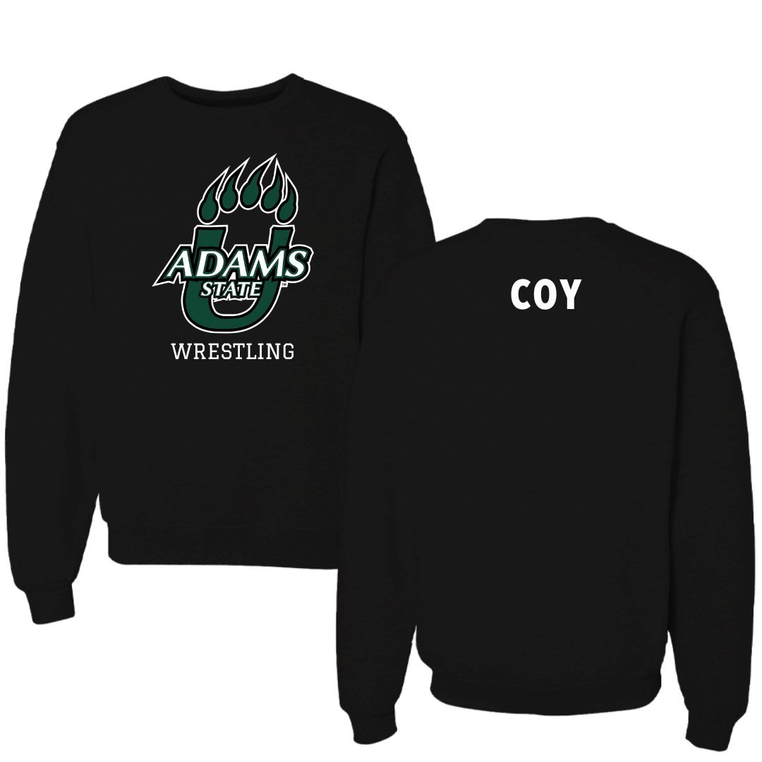 Adams State University Wrestling Black State Crewneck - Greg Coy