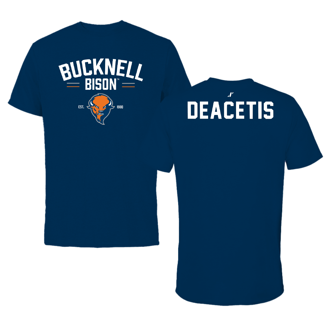 Bucknell University Wrestling Navy General Tee - Logan Deacetis