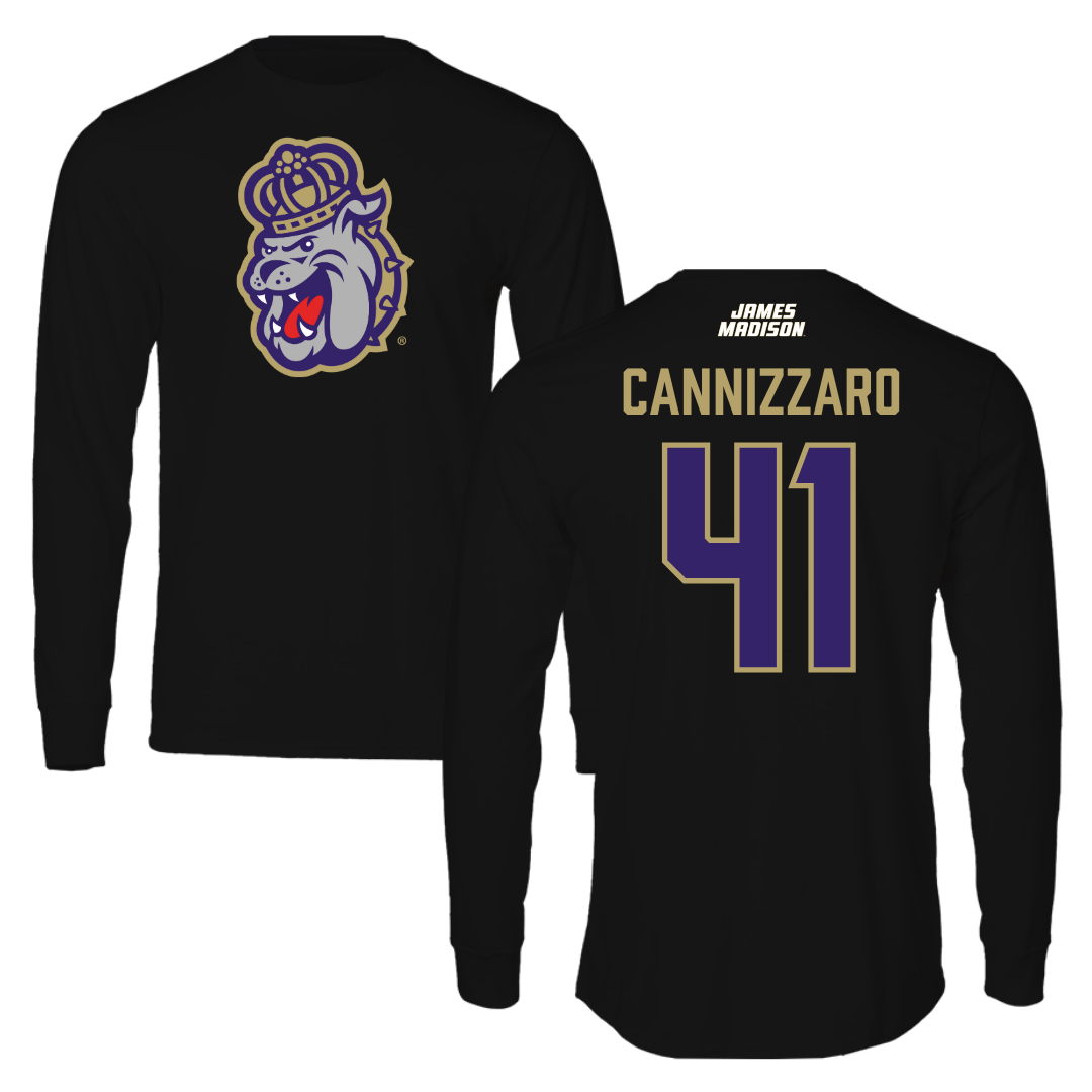 James Madison University Baseball Black Long Sleeve - #41 Jack Cannizzaro