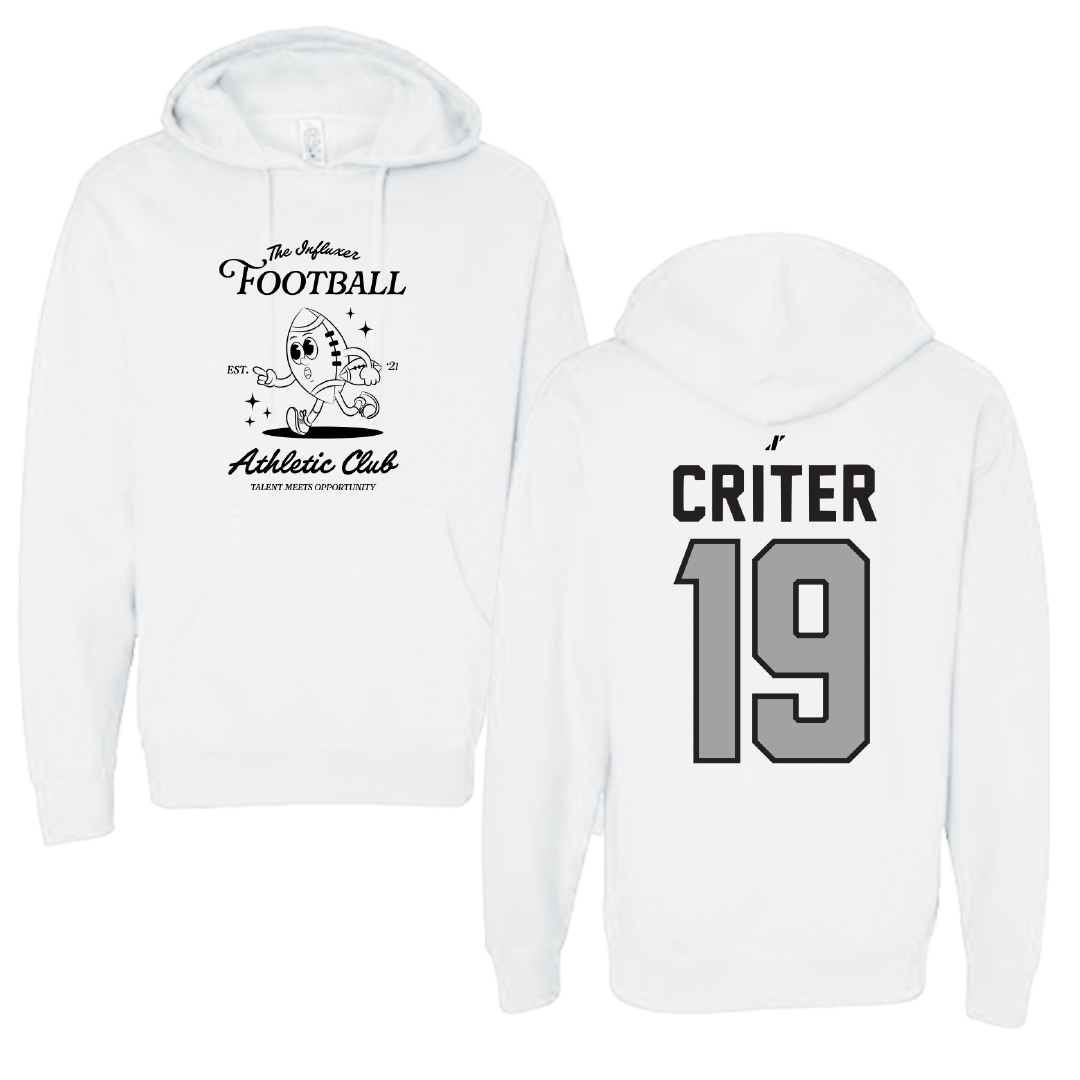 Football White Influxer Athletic Club Hoodie - #19 Adam Criter