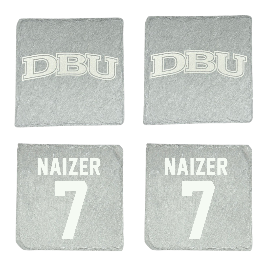 Dallas Baptist University Soccer Stone Coaster (4 Pack)  - #7 Kaleigh Naizer