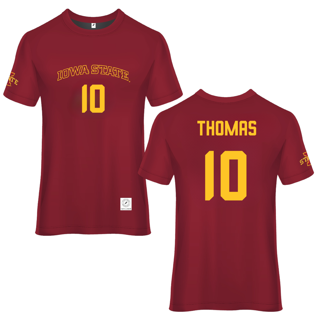 Iowa State University Cardinal Soccer Jersey - #10 Sophia Thomas