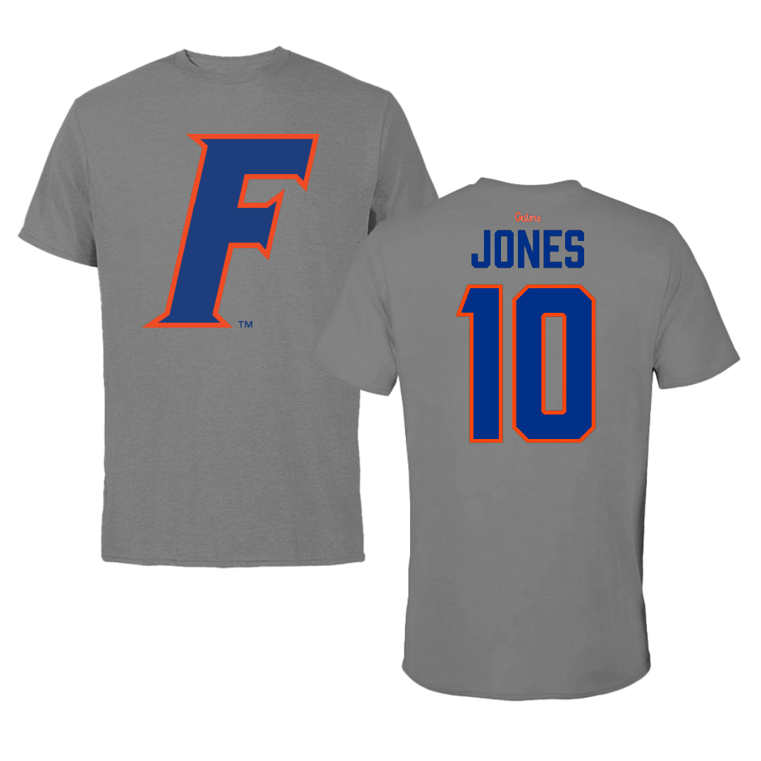 University of Florida Soccer Dark Gray Performance Tee - #10 Madison Jones