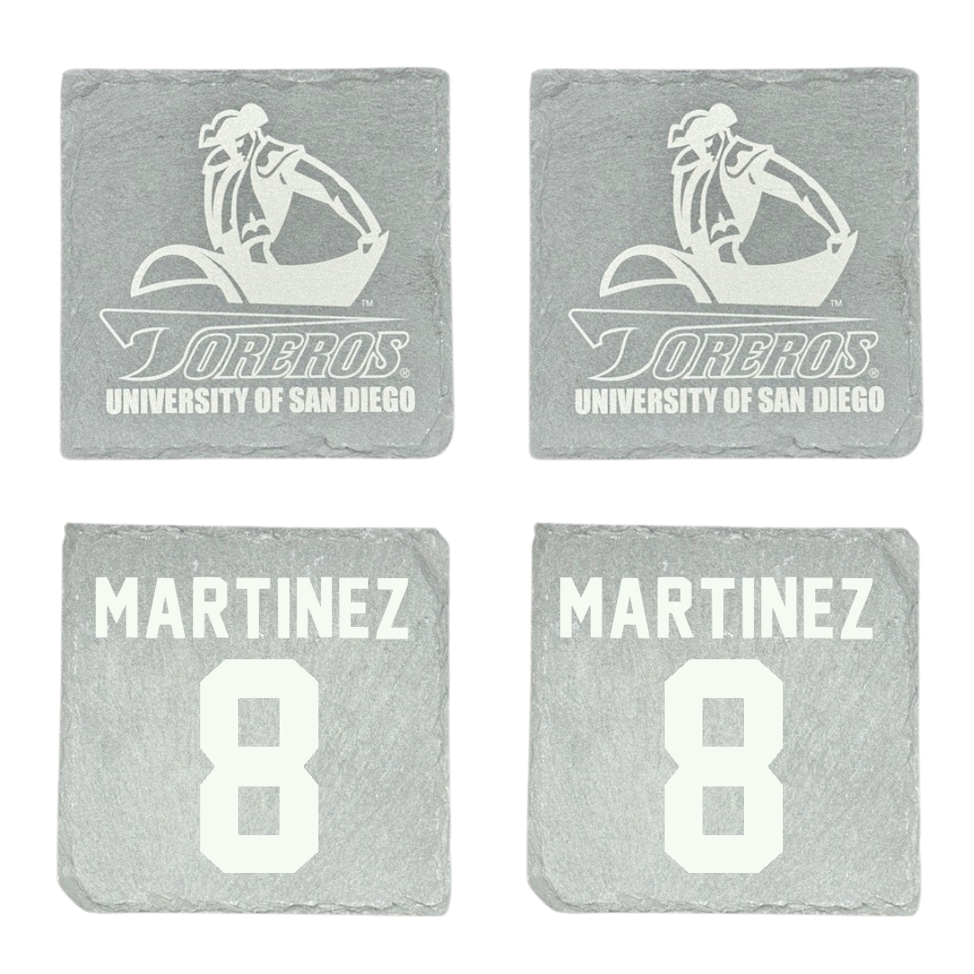 University of San Diego Soccer Stone Coaster (4 Pack)  - #8 Josh Martinez
