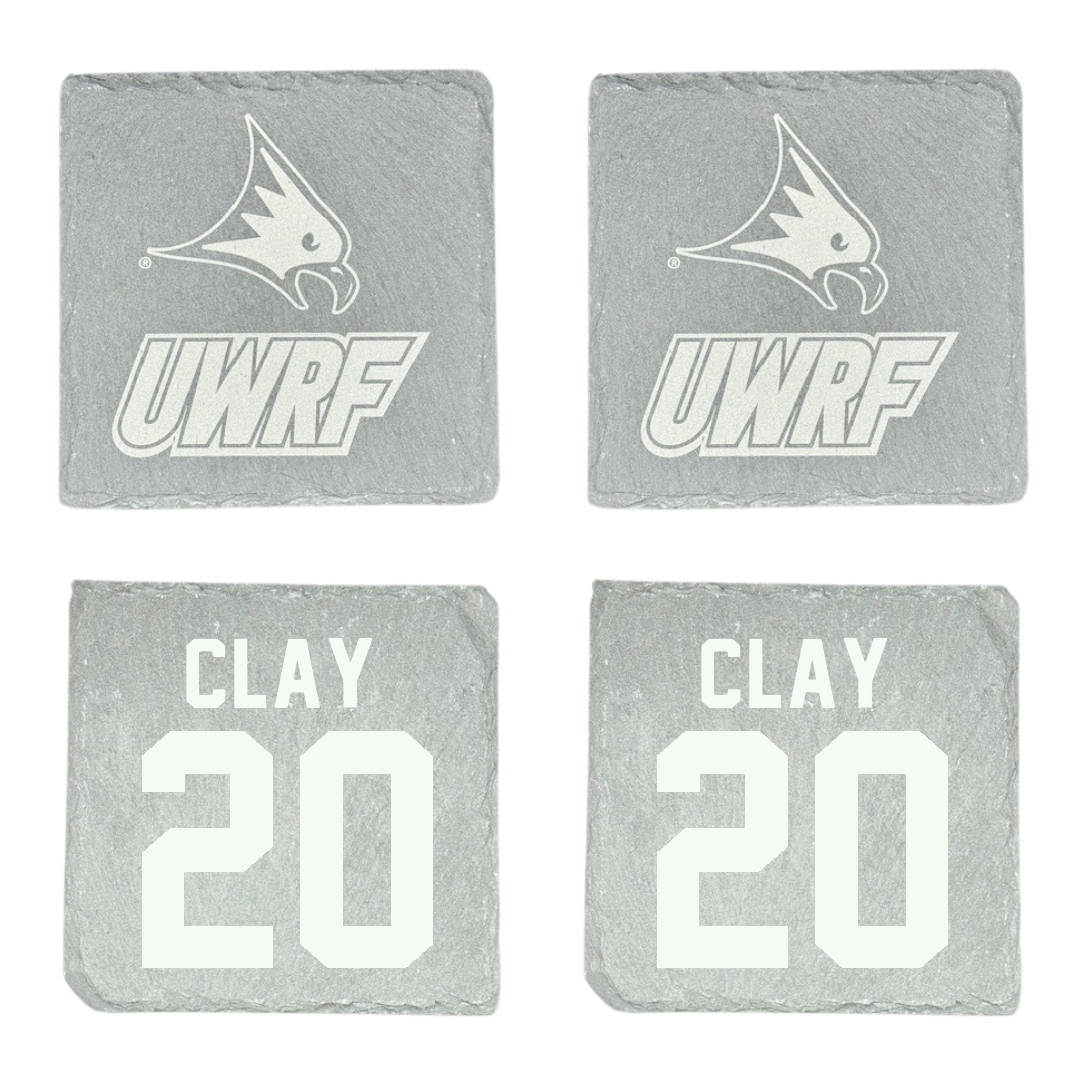University of Wisconsin-River Falls Football Stone Coaster (4 Pack)  - #20 TJ Clay