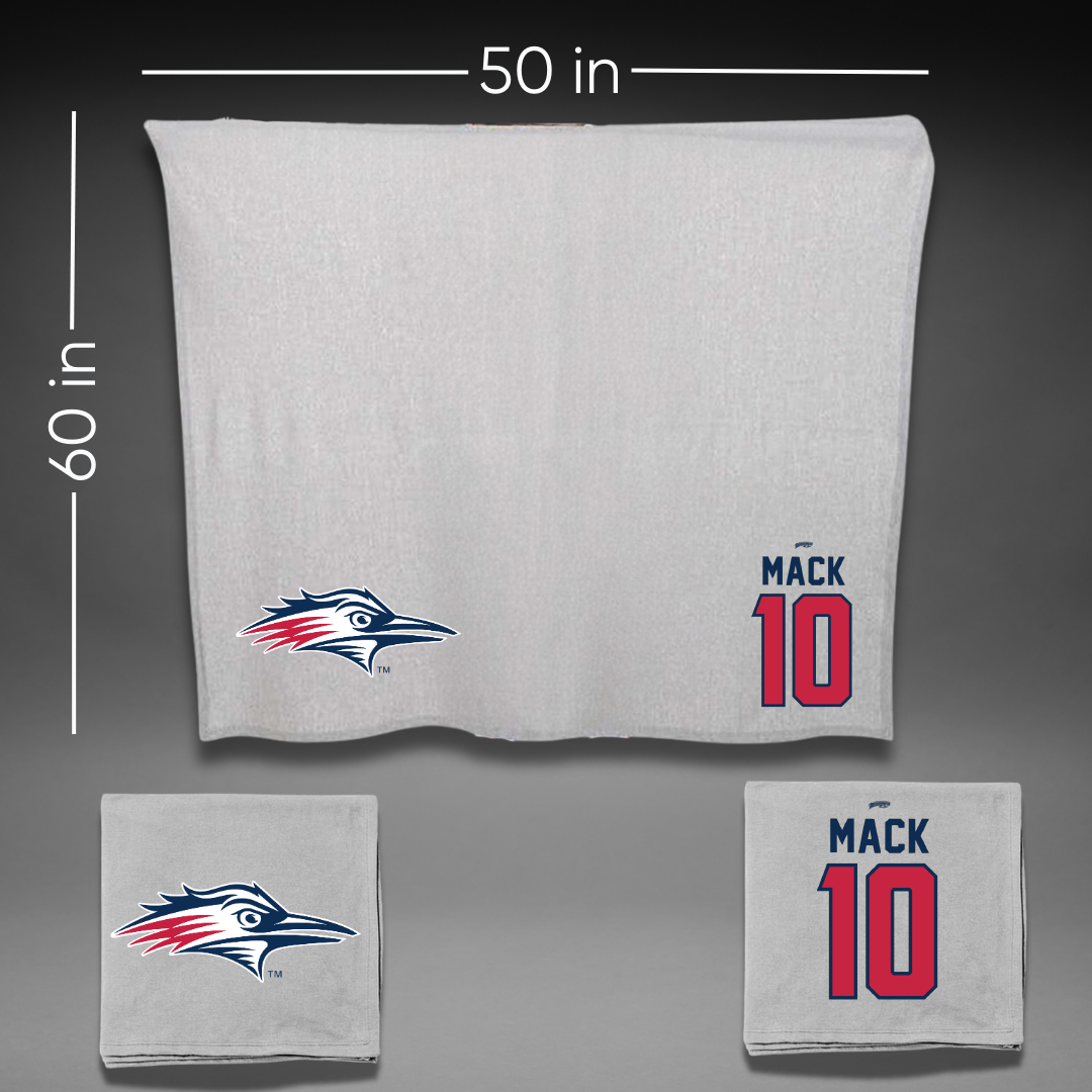Metropolitan State University of Denver Soccer Gray Blanket - #10 Madrid Mack