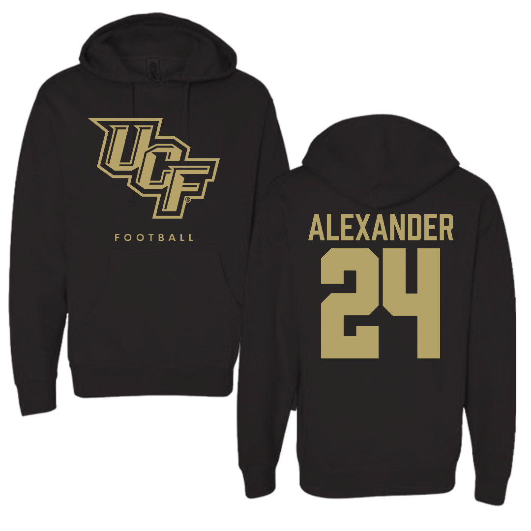 University of Central Florida Football Black Hoodie - #24 Xe'ree Alexander