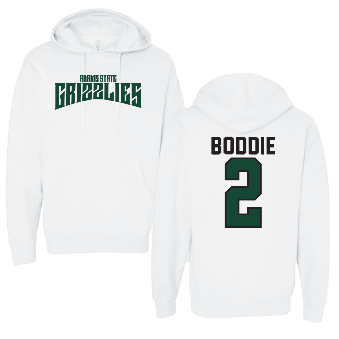 Adams State University Football White Classic Hoodie - #2 Daylen Boddie