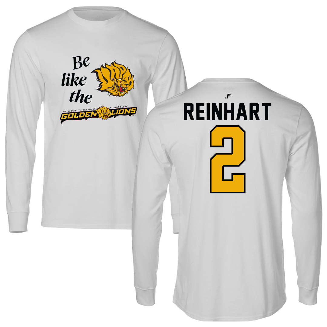 University of Arkansas-Pine Bluff Basketball Light Gray Be Like Us Long Sleeve - #2 Zach Reinhart