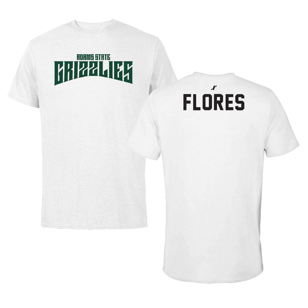 Adams State University Wrestling White Classic Tee - Angel Flores