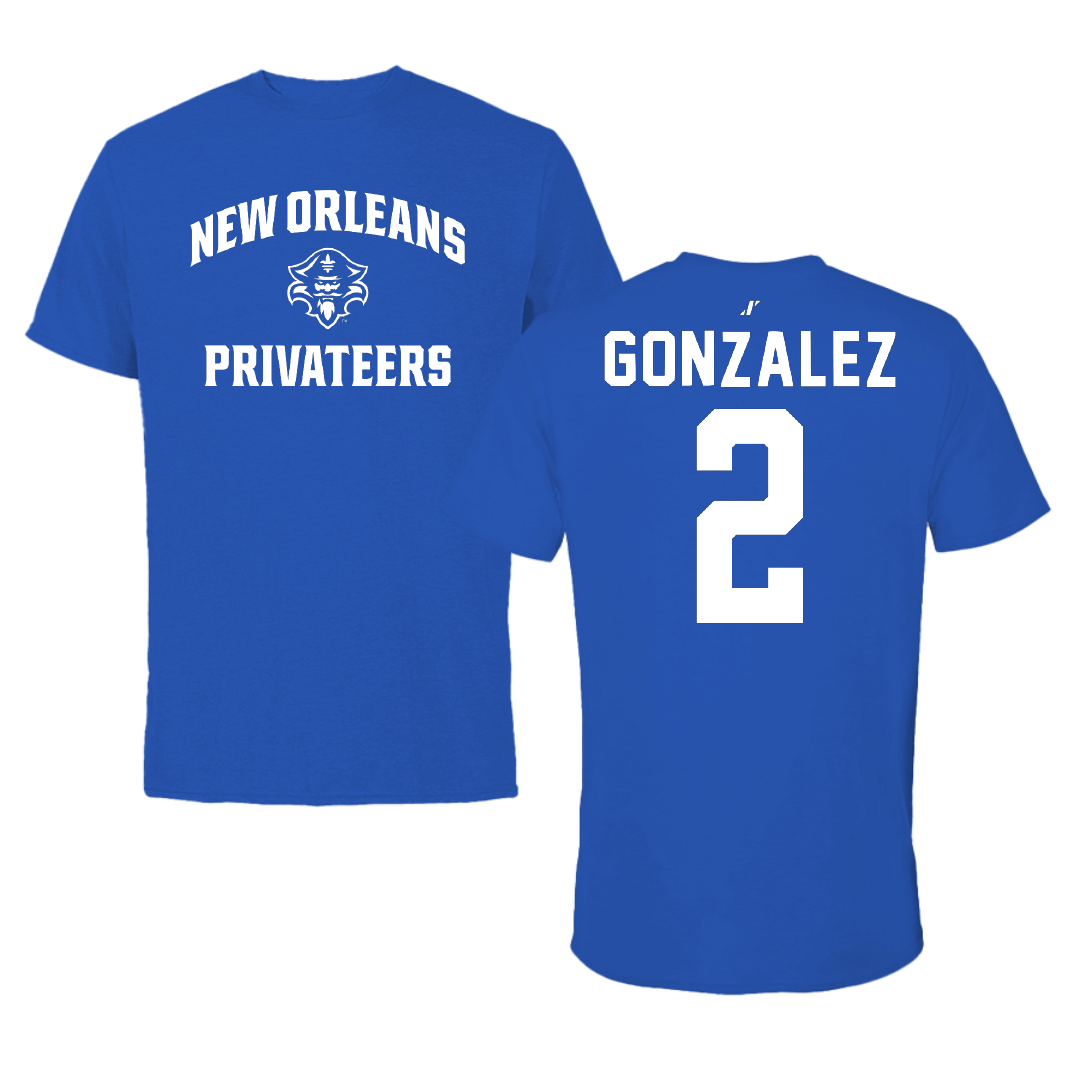 University of New Orleans Beach Volleyball Blue General Performance Tee - #2 Stephanie Gonzalez