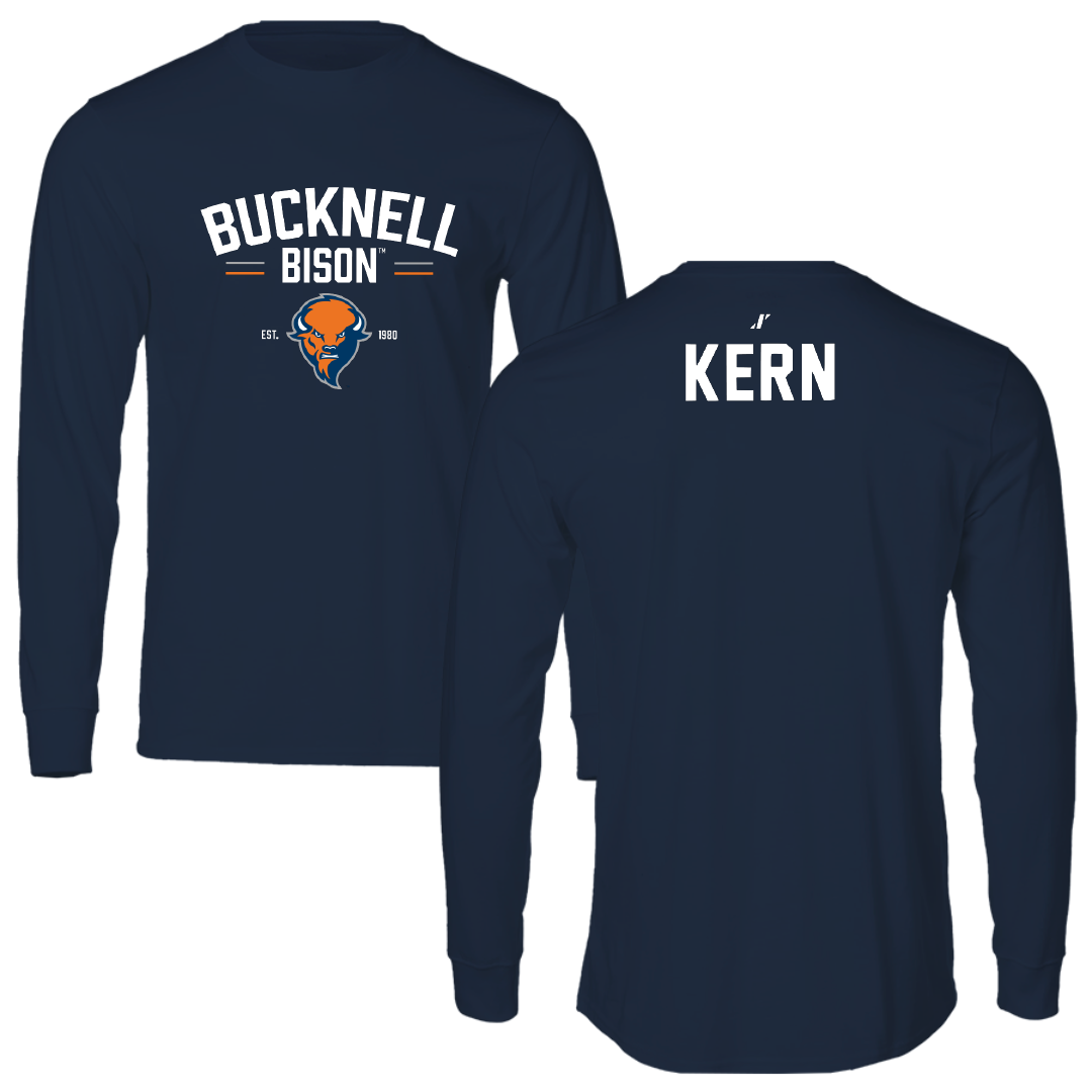 Bucknell University TF and XC Navy General Long Sleeve - Grant Kern