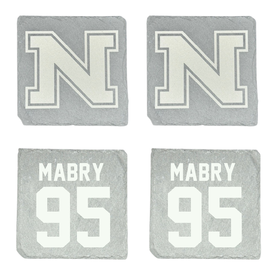 Northern Michigan University Football Stone Coaster (4 Pack)  - #95 Jhermari Mabry