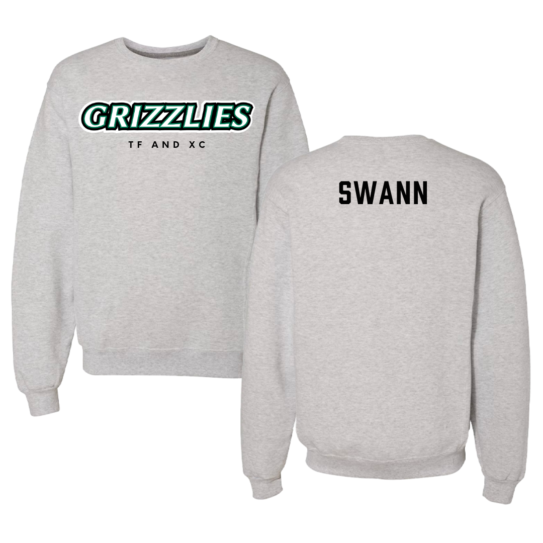 Adams State University TF and XC Gray Grizzlies Crewneck - Micah Swann