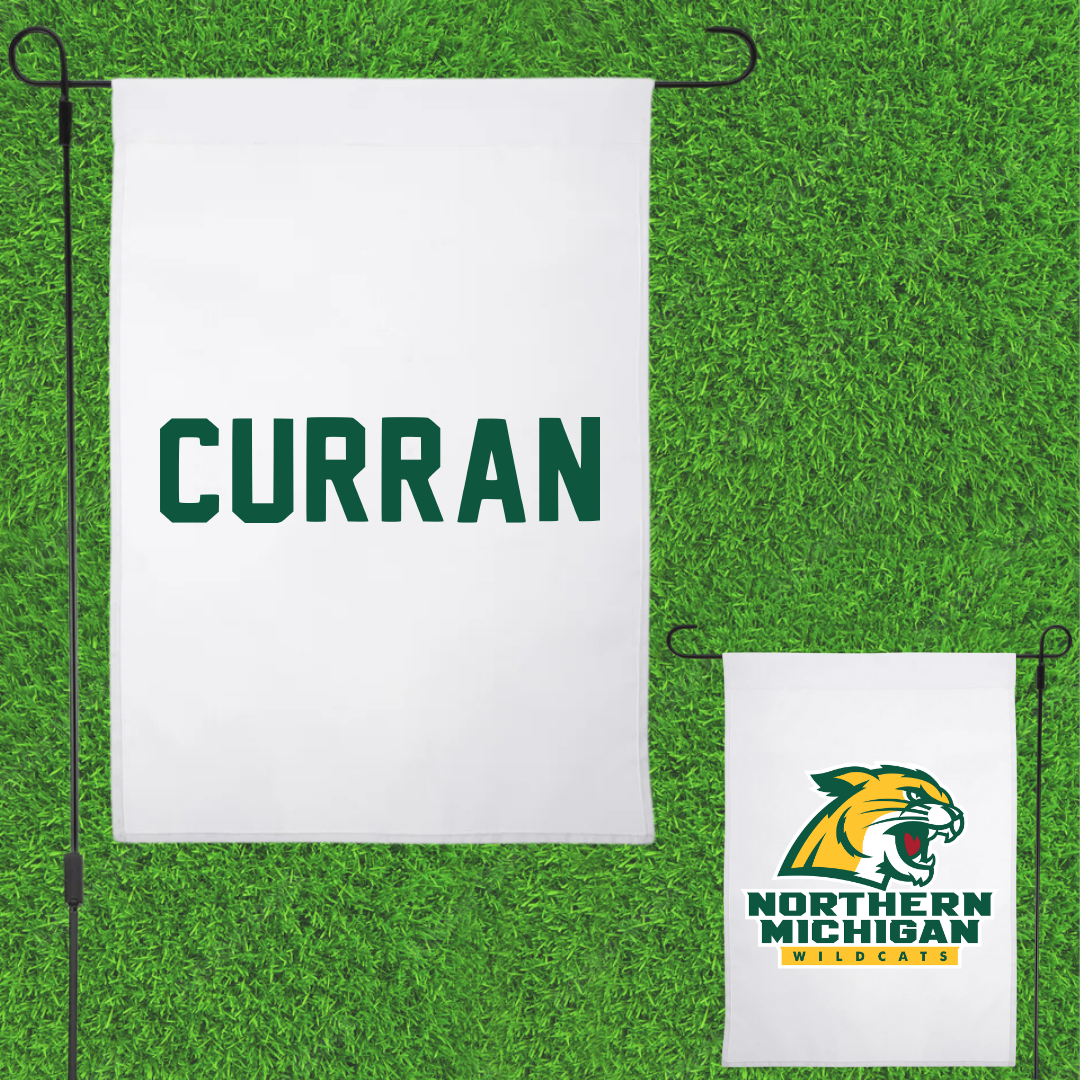 Northern Michigan University Greco-Roman Wrestling White Garden Flag - Patrick Curran