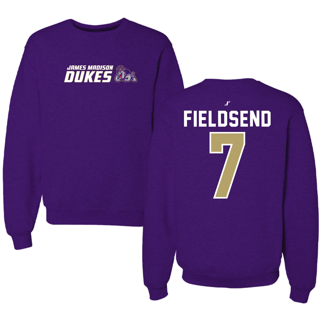 James Madison University Soccer Purple General Crewneck - #7 Jeanette Fieldsend