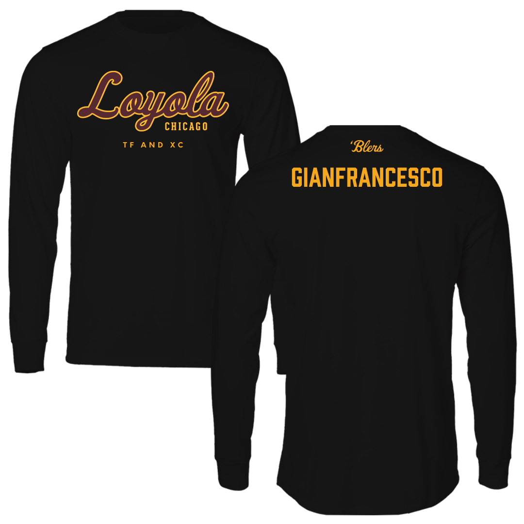Loyola University-Chicago TF and XC Black Performance Long Sleeve - Mia Gianfrancesco