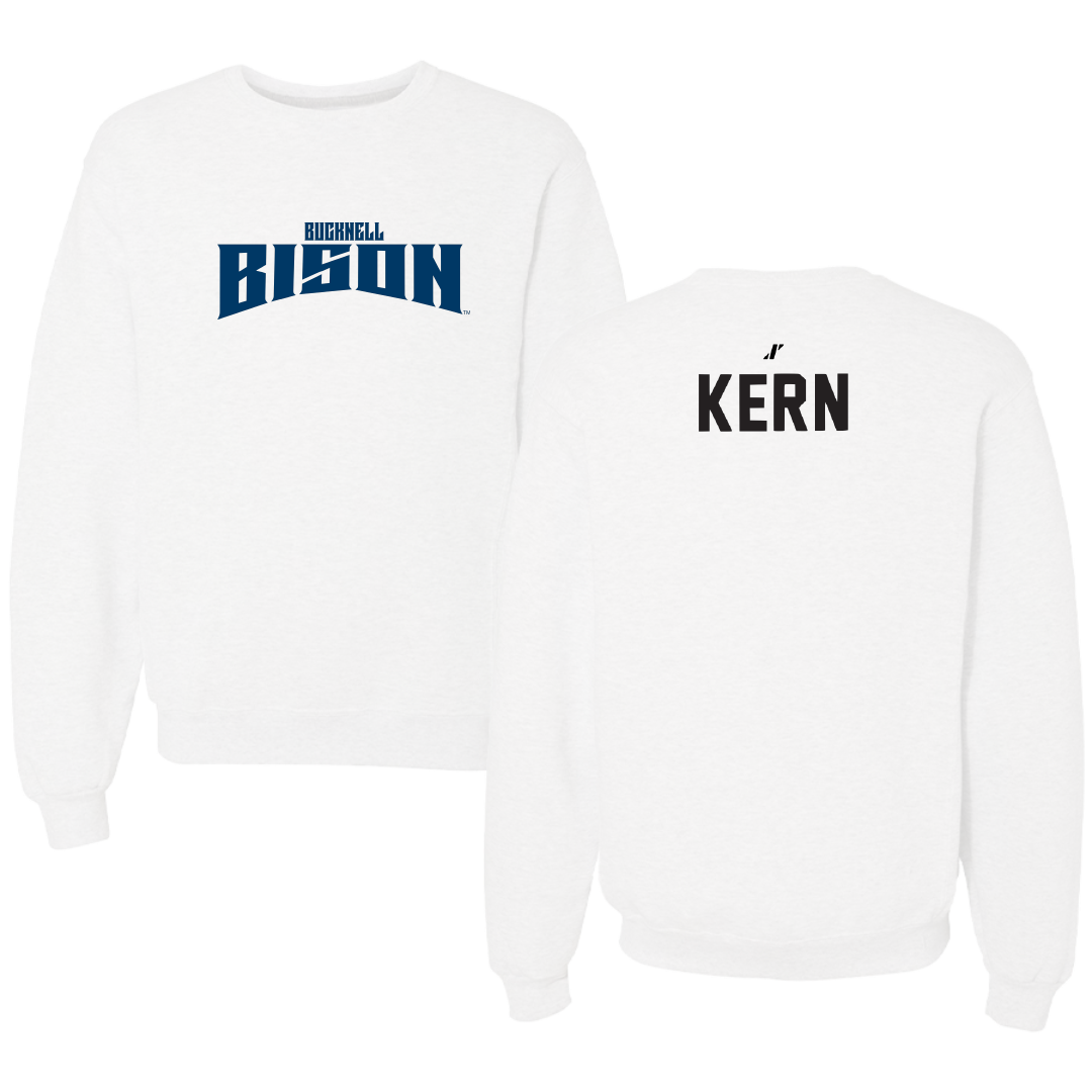 Bucknell University TF and XC White Classic Crewneck - Grant Kern
